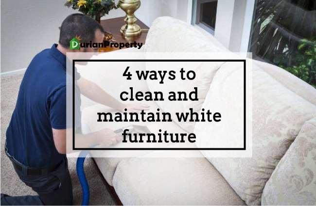 4 ways to clean and maintain white furniture