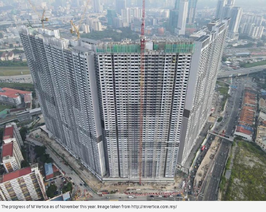 M Vertica, dubbed "little Hong Kong" by Malaysians, has sold 83 pct of its 3,684 total units since 2018