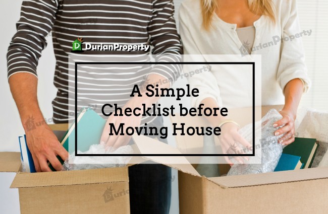 A Simple Checklist before Moving House