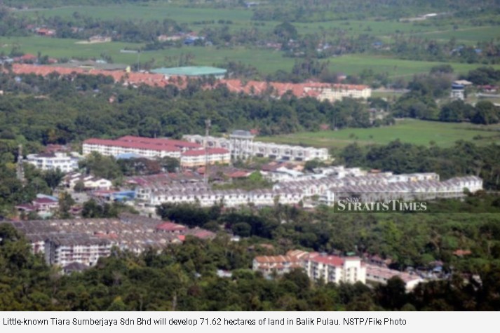 Tiara Sumberaya will develop land in Balik Pulau for a GDV of RM1.7bil