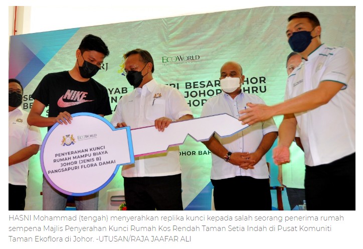 70,000 hartanah terbiar, tidak terjual di JB