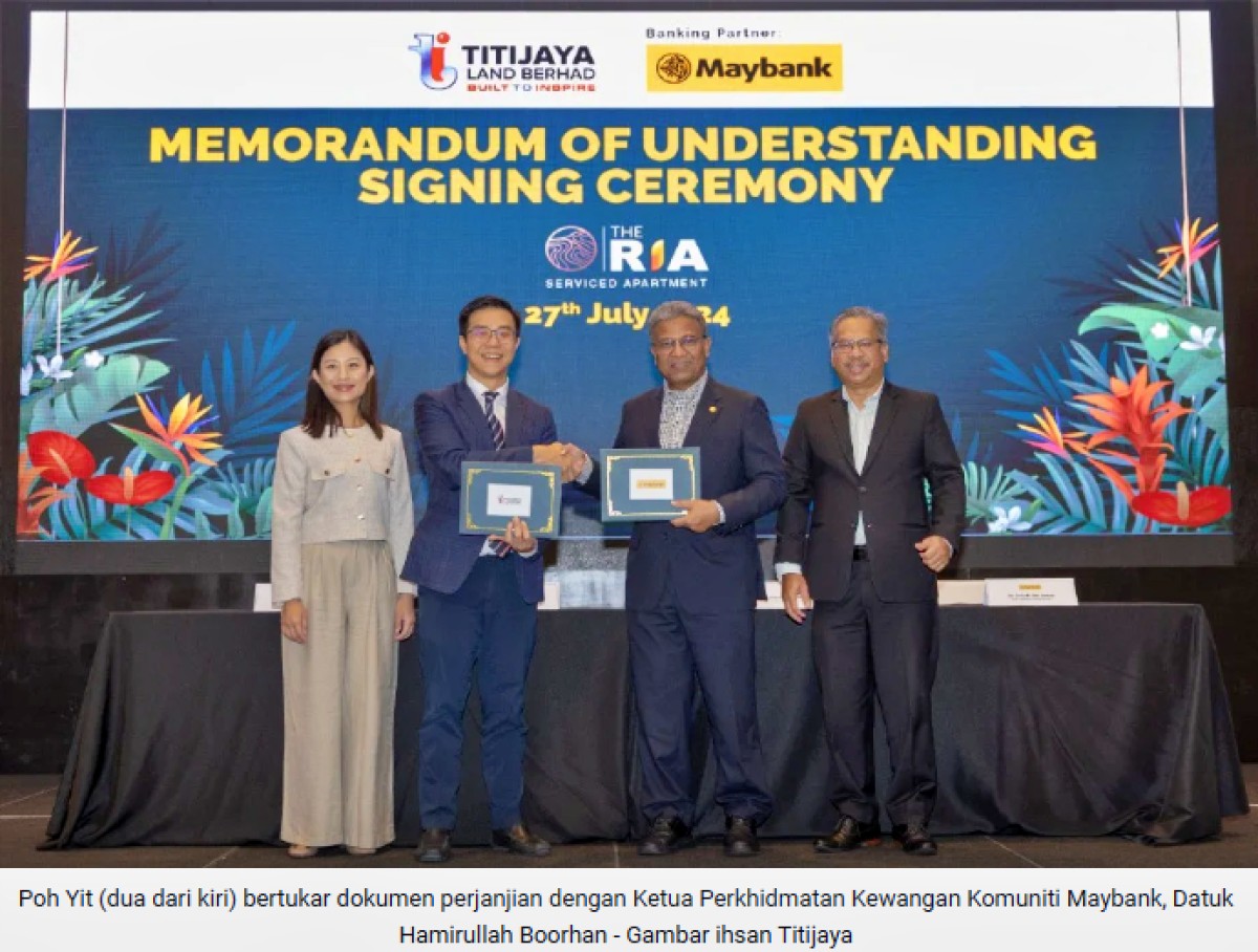 Titijaya, Maybank sedia pembiayaan unik kepada pembeli rumah