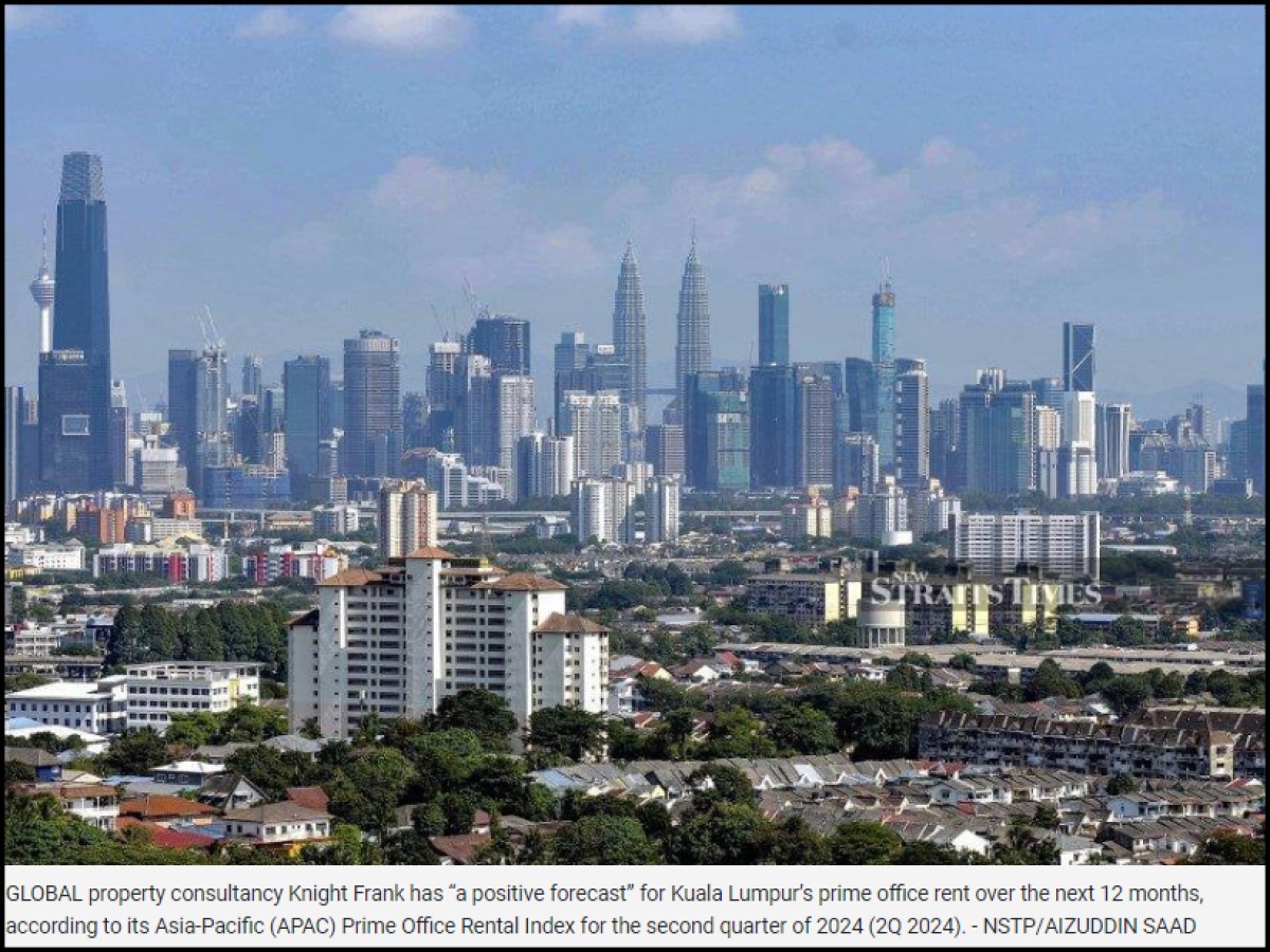 KL prime office rental positive over next 12 months: Knight Frank