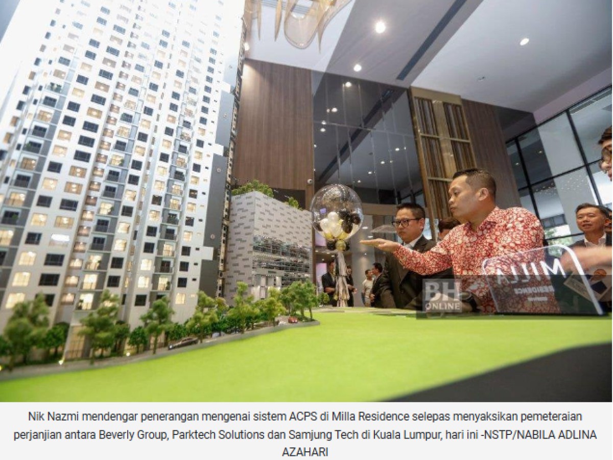 Milla Residence sedia tempat letak kereta automatik canggih